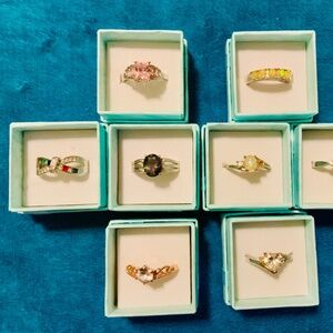 8 rings, size 9 women